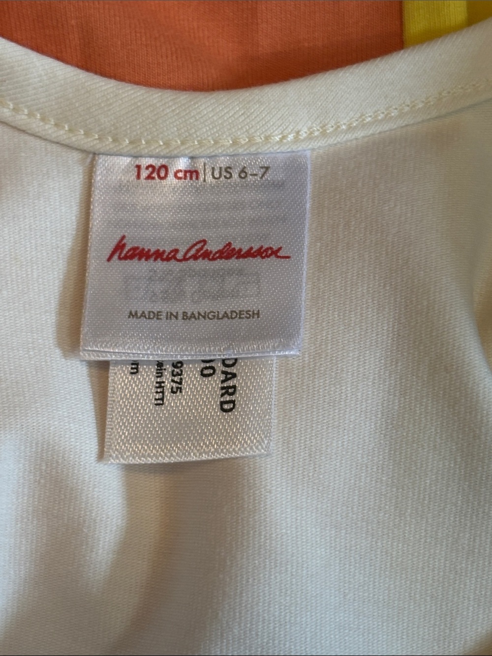 NWOT- Hanna Andersson Girls Rainbow Stripe Tank Dress - White Top - Picture 4 of 5